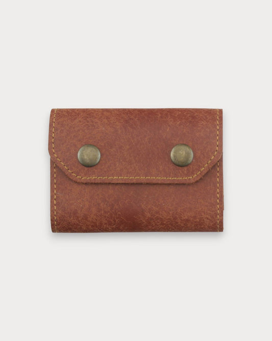 Handgefertigtes Akkordeon-Kartenetui aus echtem Leder – Flex