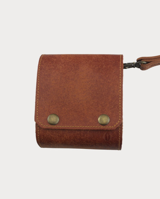 Leder Camping-Ölspender – 2 × 100 ml Kunststoffflaschen | Mit Trageschlaufe