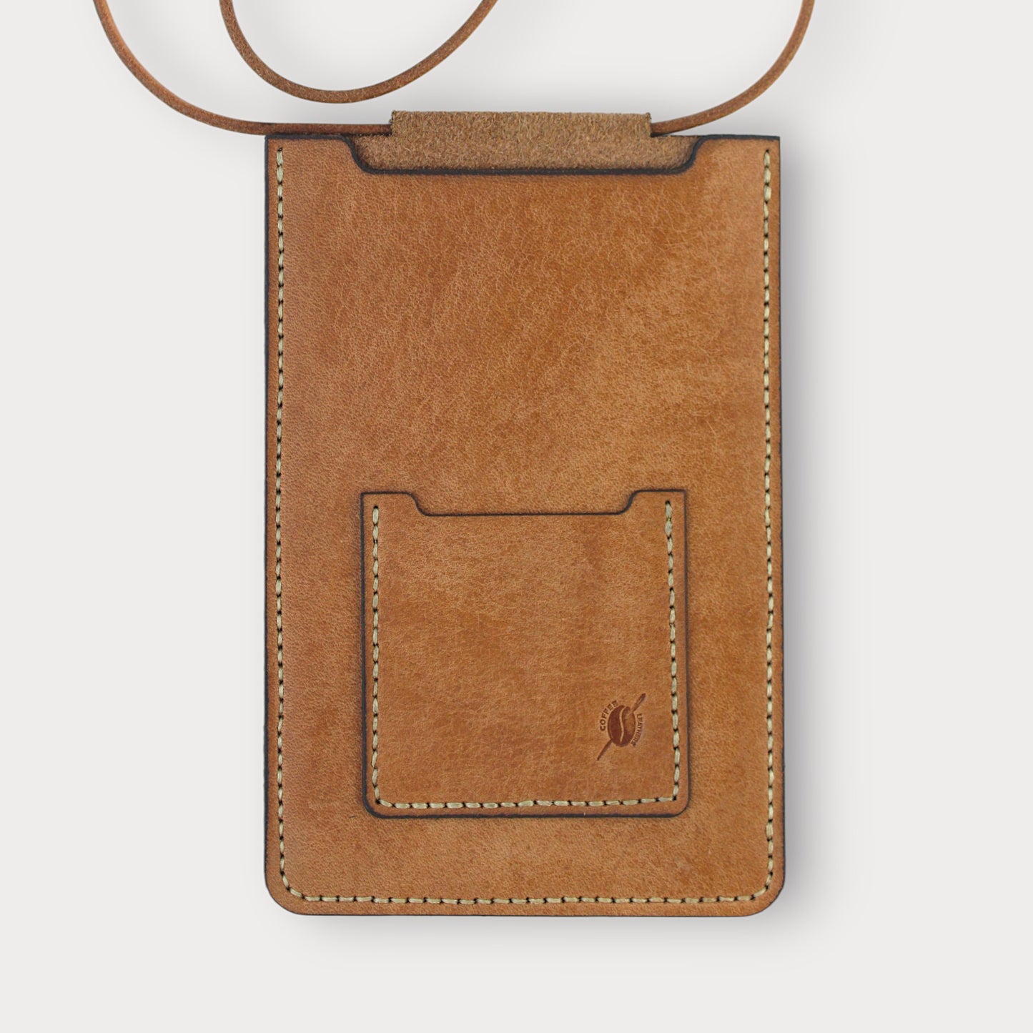 Handgefertigte Leder-Handytasche – Brewed