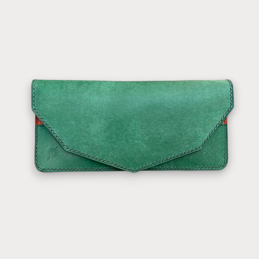 Handgefertigtes Leder-Reißverschluss-Portemonnaie – Pour | Coffee Leathers