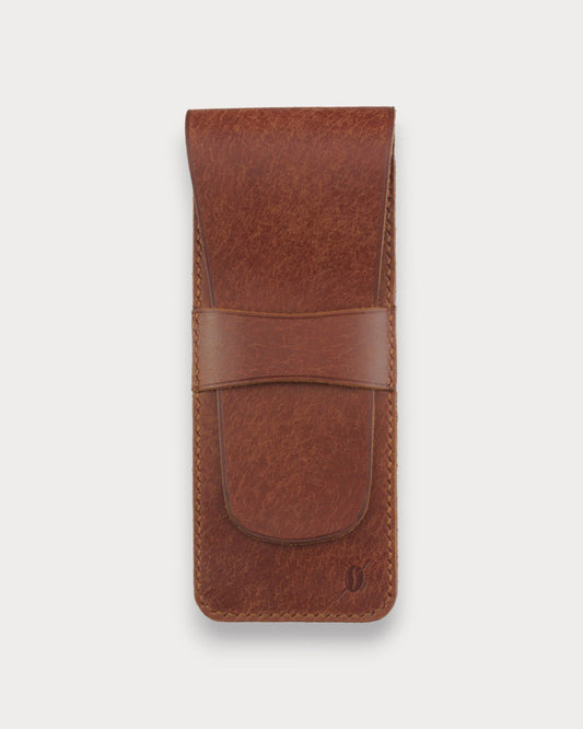 Handgefertigtes Leder-Federmäppchen – Porta