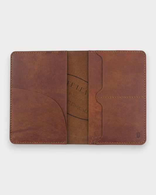 Handgefertigte Passhülle aus echtem Leder – Blend