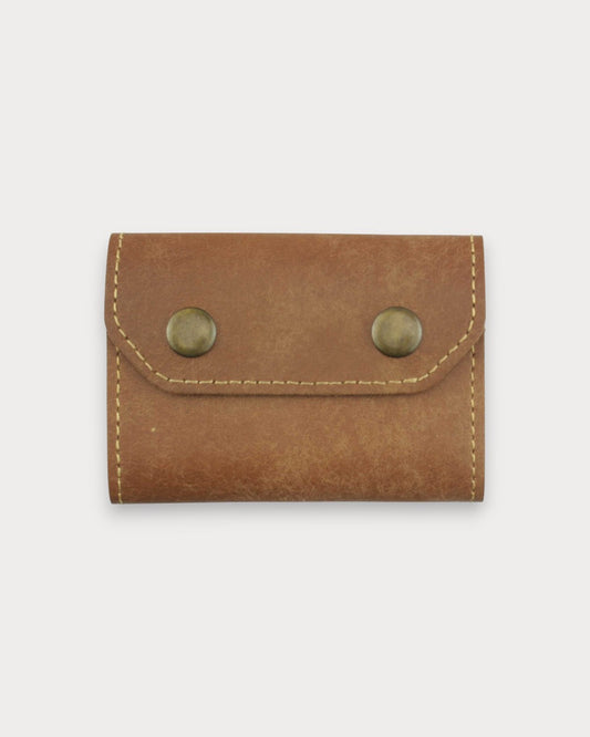 Handgefertigtes Akkordeon-Kartenetui aus echtem Leder – Flex