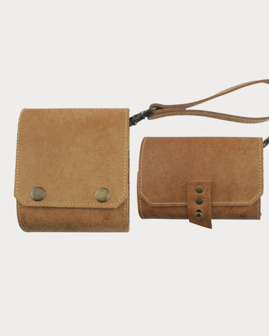 Leder Camping-Küchen-Set – Leder-Gewürzhalter und Ölspender