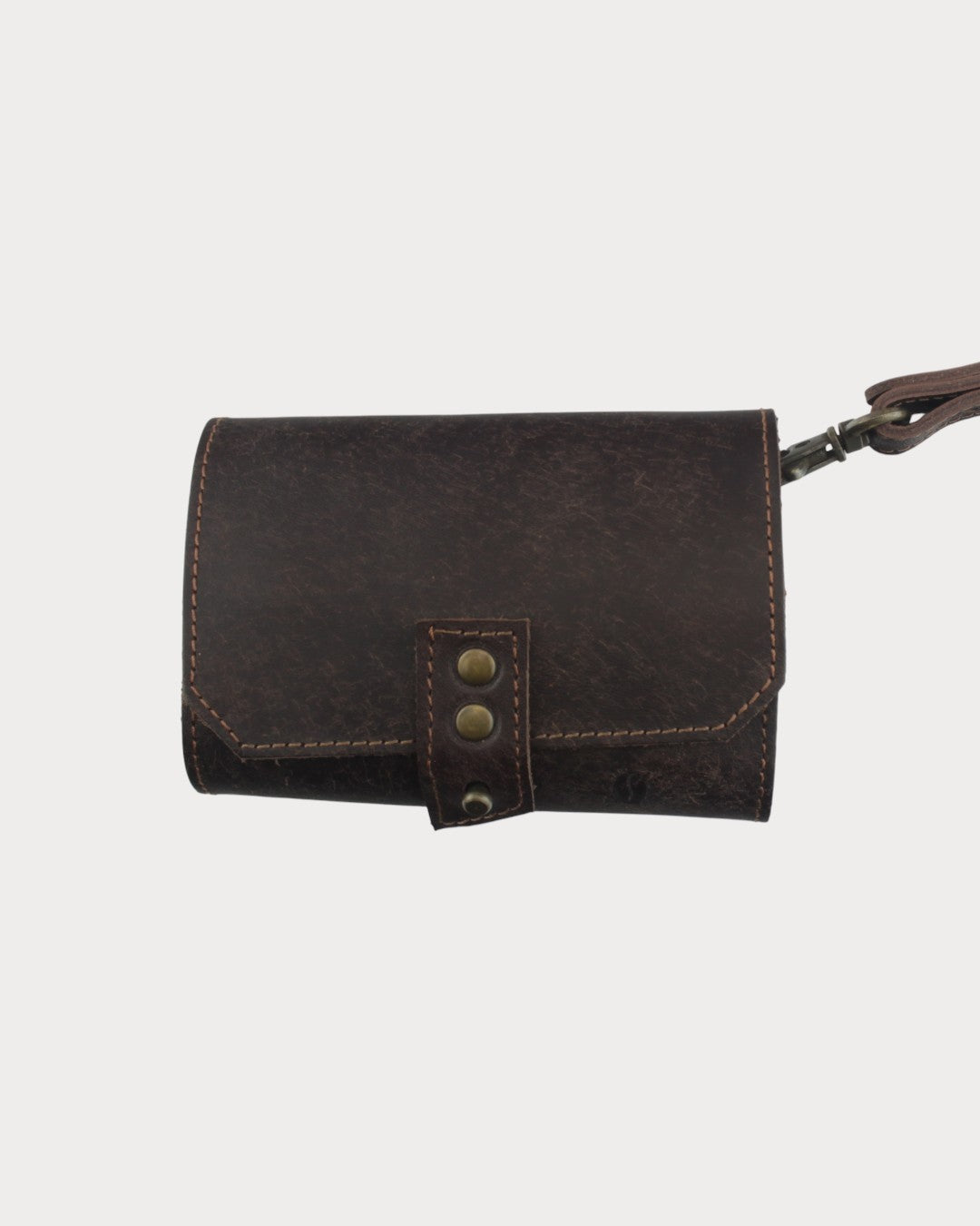 Leder Camping-Gewürzhalter – 3 Glasflaschen | Mit Korkverschluss, mit Trageschlaufe