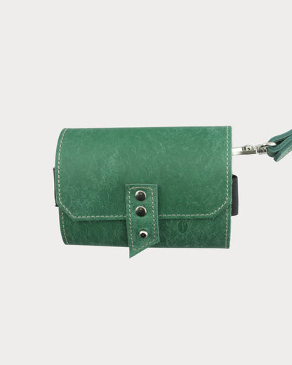 Leder Camping-Gewürzhalter – 3 Glasflaschen | Mit Korkverschluss, mit Trageschlaufe