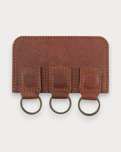 Handgefertigter magnetischer Leder-Schlüsselanhänger – Perk