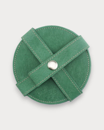 Handgefertigte Leder-Untersetzer – Brew 6er Set