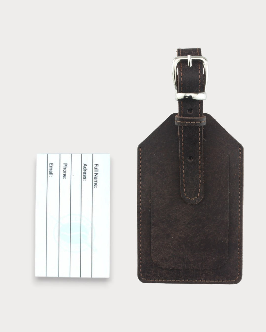 Handgefertigter Leder-Kofferanhänger