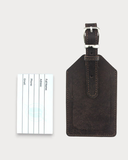 Handgefertigter Leder-Kofferanhänger