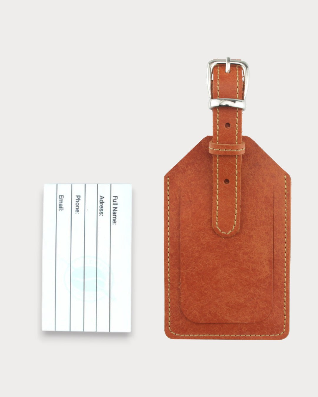 Handgefertigter Leder-Kofferanhänger