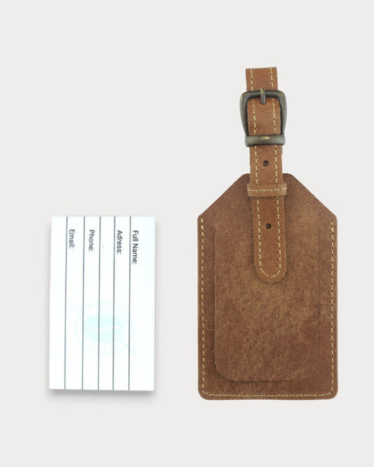 Handgefertigter Leder-Kofferanhänger