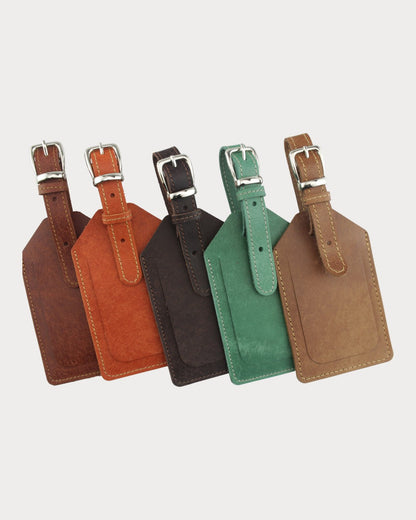 Handgefertigter Leder-Kofferanhänger