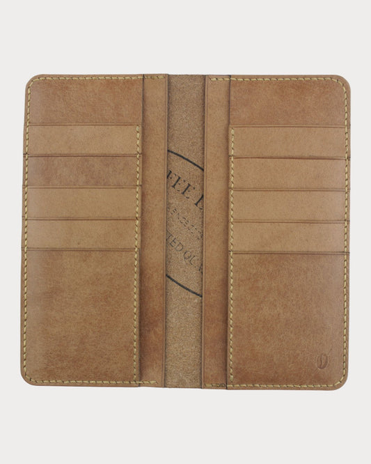 Handgefertigte vertikale Geldbörse aus echtem Leder – Kick