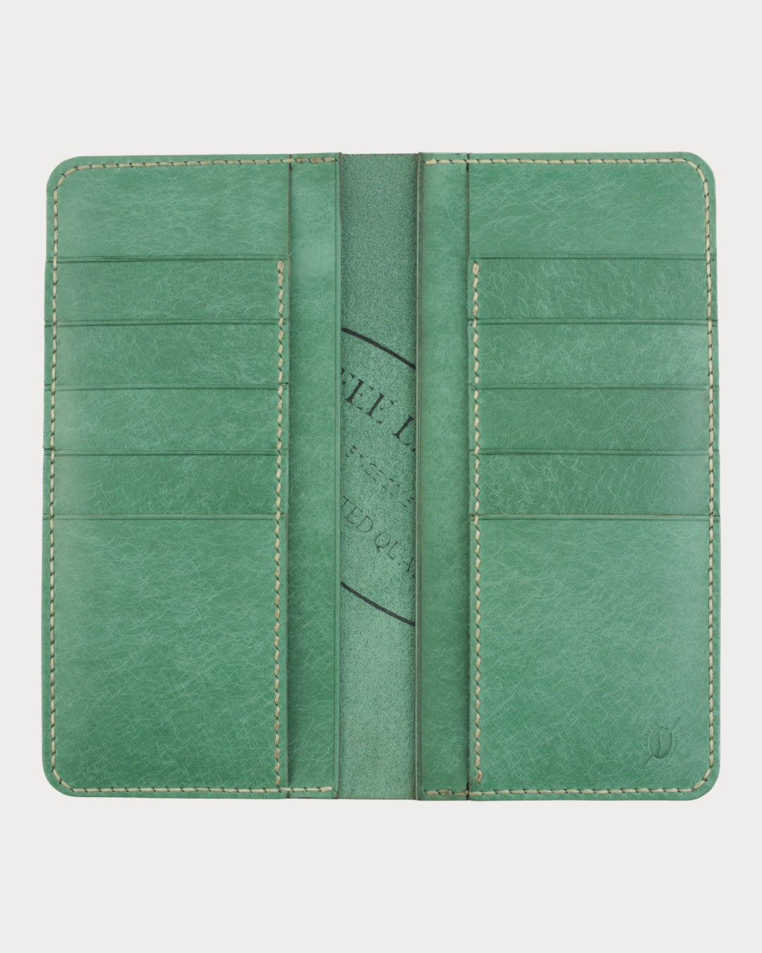 Handgefertigte vertikale Geldbörse aus echtem Leder – Kick