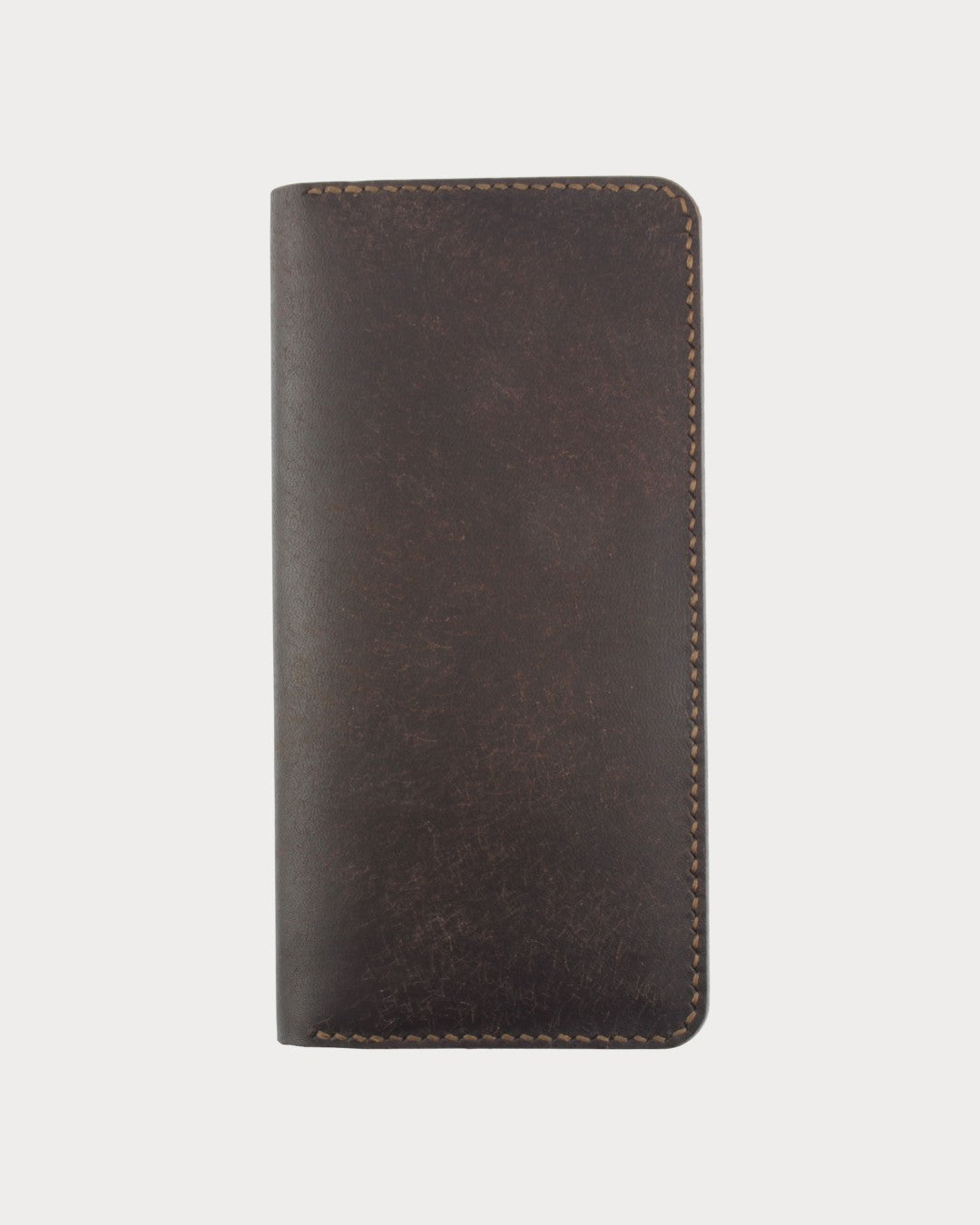 Handgefertigte vertikale Geldbörse aus echtem Leder – Kick