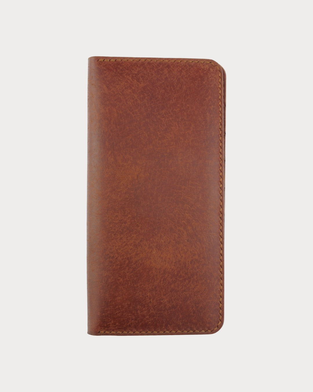 Handgefertigte vertikale Geldbörse aus echtem Leder – Kick