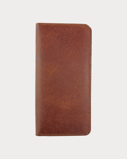 Handgefertigte vertikale Geldbörse aus echtem Leder – Kick