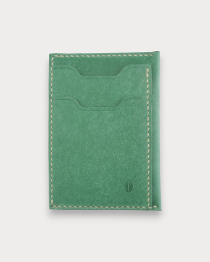 Handgefertigtes minimalistisches Lederkartenetui – Café Noir