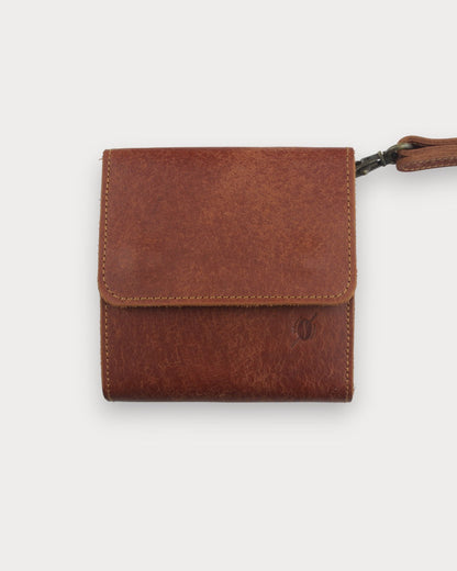 Leder Camping-Gewürzhalter – 4 Glasflaschen | Mit Trageschlaufe