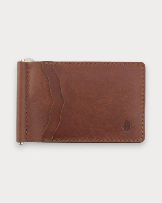 Handgefertigte Geldbörse aus echtem Leder mit Münztasche – Grind