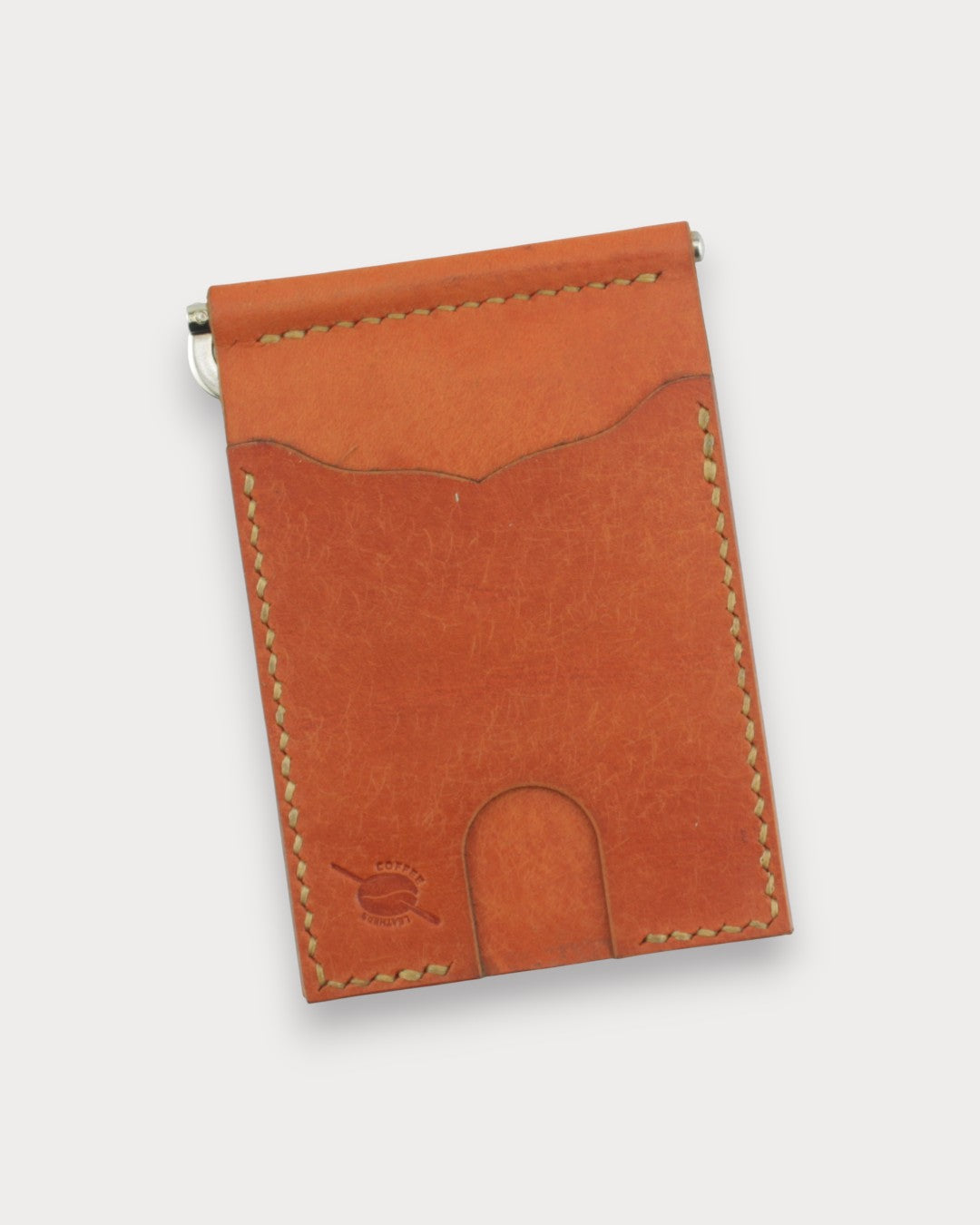 Handgefertigte Leder-Geldbörse mit Münztasche – Steam