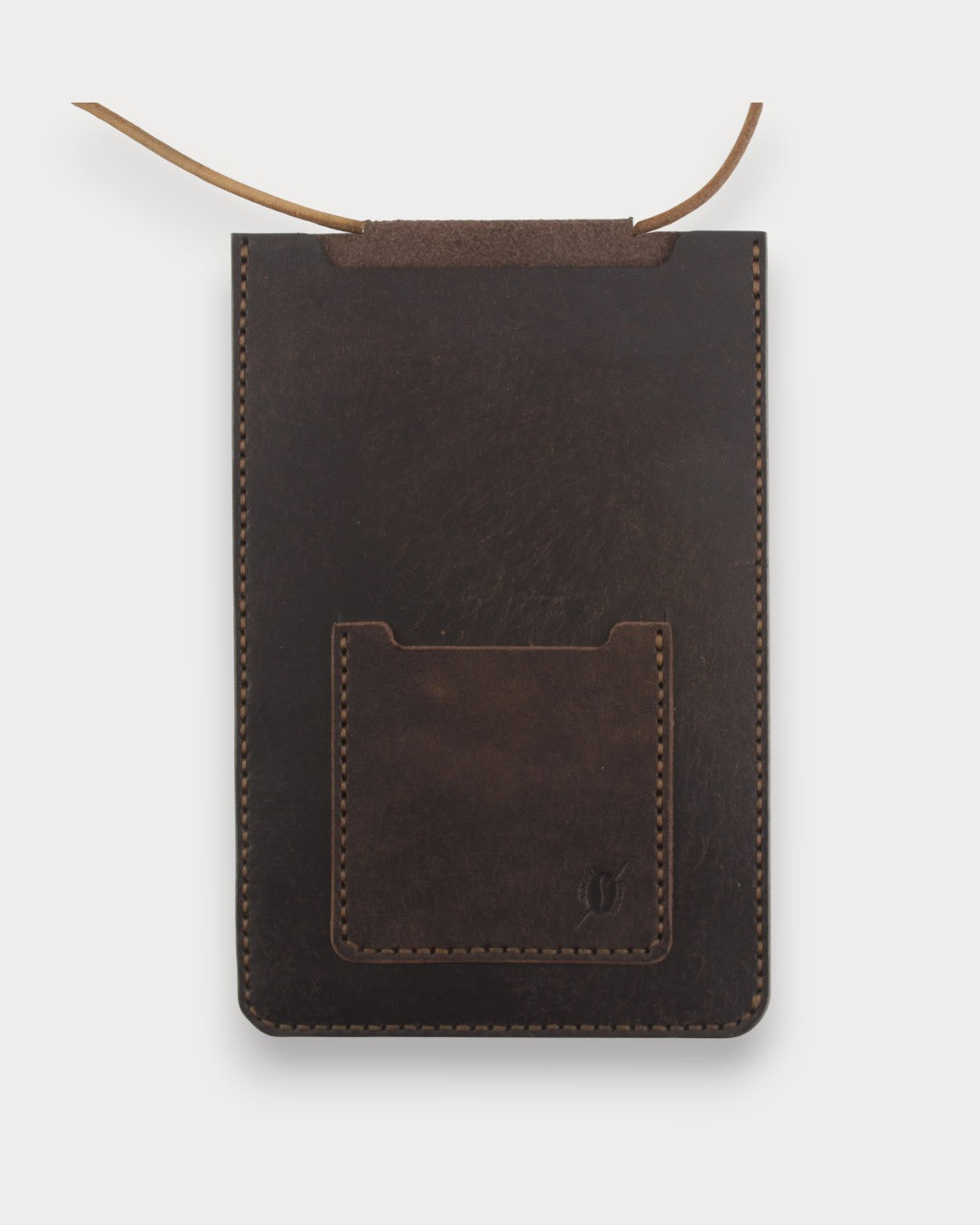 Handgefertigte Leder-Handytasche – Brewed