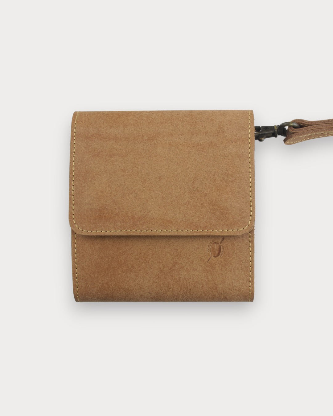 Leder Camping-Gewürzhalter – 4 Glasflaschen | Mit Trageschlaufe