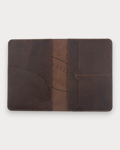 Handgefertigte Passhülle aus echtem Leder – Blend