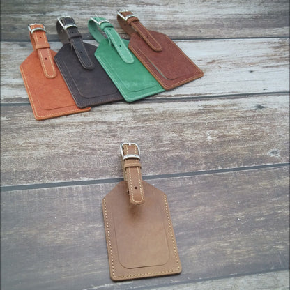 Handgefertigter Leder-Kofferanhänger