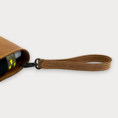 Leder Camping-Ölspender – 2 × 100 ml Kunststoffflaschen | Mit Trageschlaufe